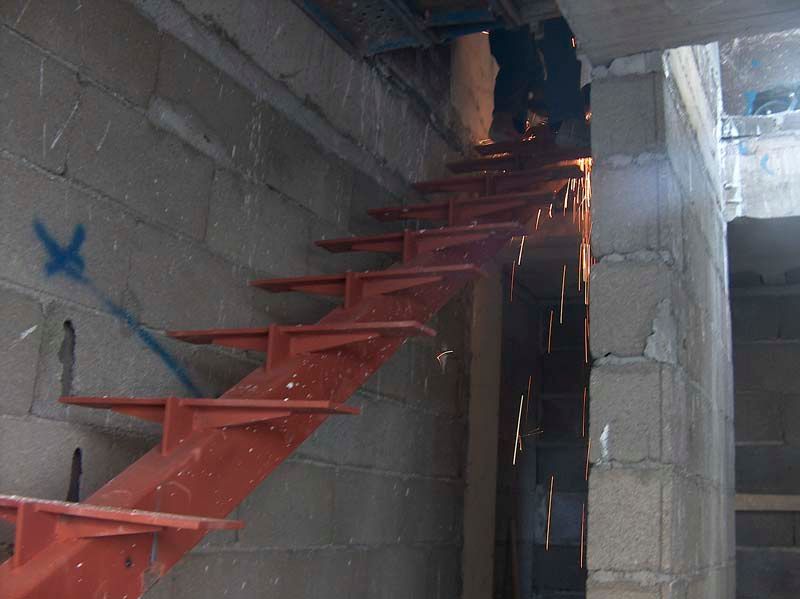 Construcciones González Herrera estructura de escalera